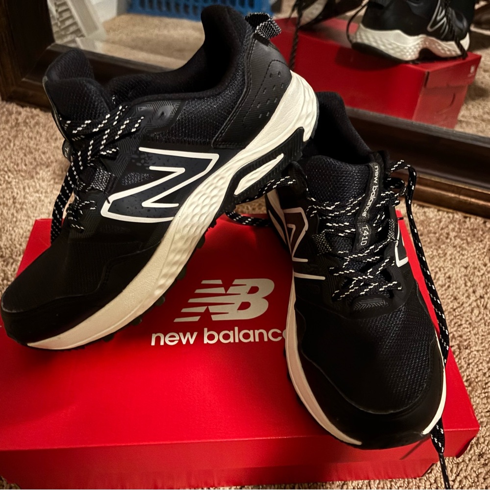 New Balance Black and White Athletic Shoes